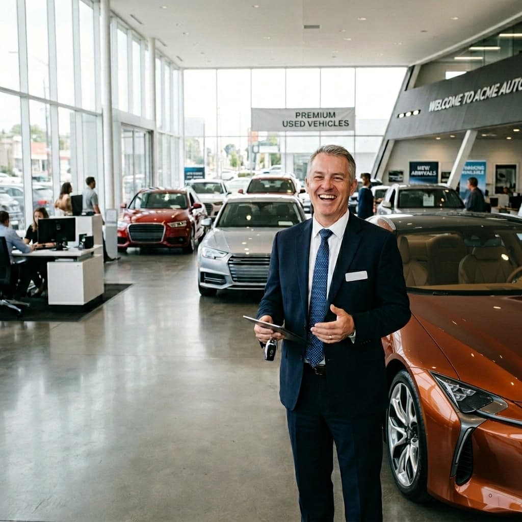 Car dealer photo cleaned for an inventory listing